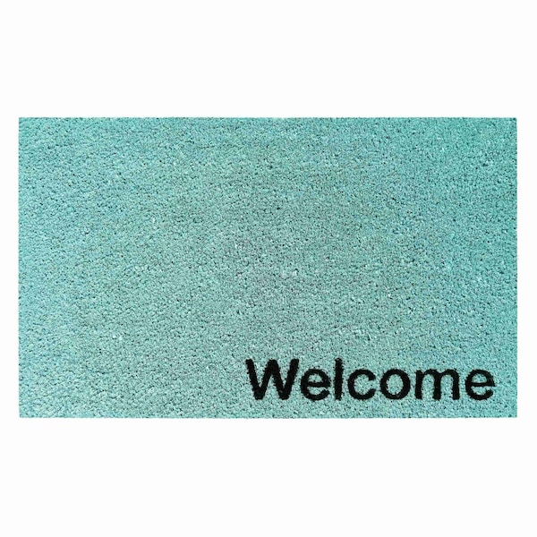 Calloway Mills Entrance Mat, Coir, Cyan, Black 106261729WELC - main